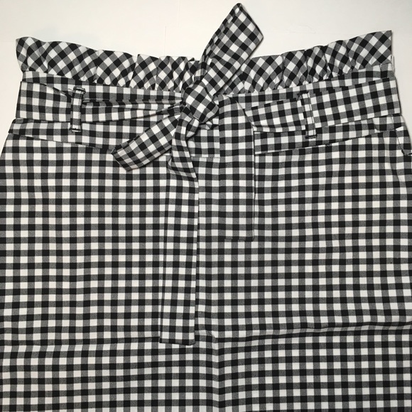 NWT Cynthia Rowley Gingham Tie-Waist Pockets Skirt - Picture 2 of 8